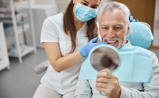 If you’re in good health and tired of dentures, you could be a good candidate for implant dentures