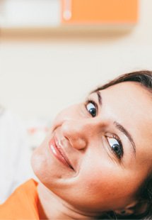 closeup of dentist with missing tooth 